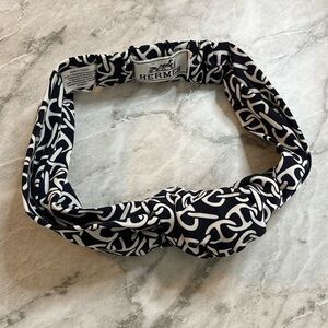 EUC HERMES Naoussa Gabi Headband navy blue size small
